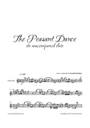 The Peasant Dance, for unaccompanied flute